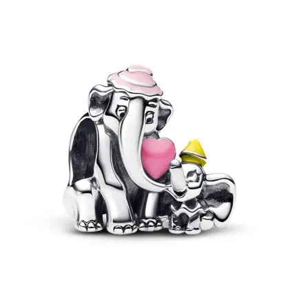 Pandora Mărgea din argint Dumbo cu mămica Disney 793751C01