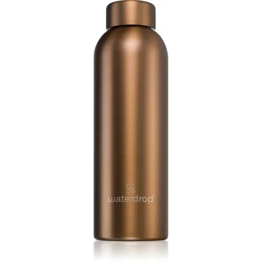Waterdrop Thermo Steel Metal sticlă inoxidabilă pentru apă culoare Bronze Brushed 600 ml