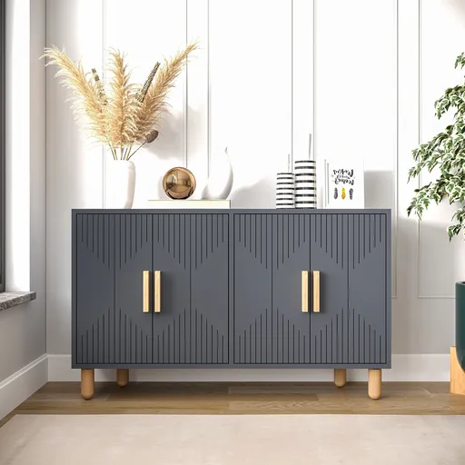 Consola, Hanah Home, Roger, 120x73.6x29.6 cm, Antracit