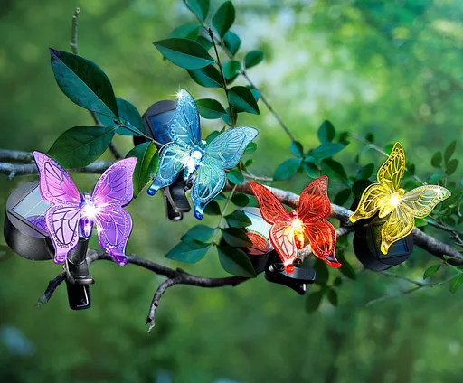 Fluturi solari cu clemă, set de 4 buc.