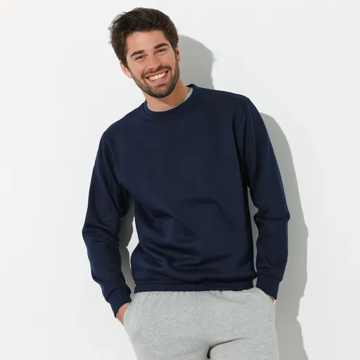 Hanorac cu guler rotund, confecționat din molleton periat