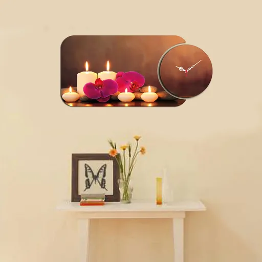 Ceas de perete, YMS-42, Dimensiune: 68 x 32 cm, Multicolor