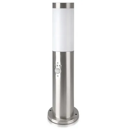 Stalp iluminat cu senzor soclu E27 - nichel V-TAC SKU-8964