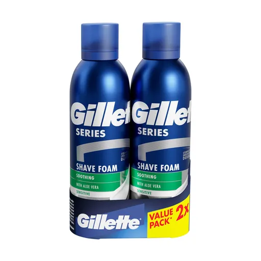 Gillette Set cadou spumă de ras calmantă 2 x 200 ml