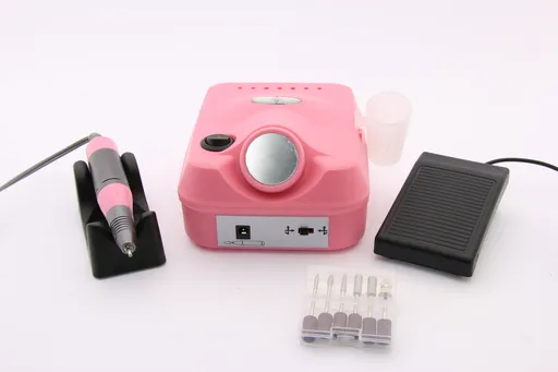 Pila / Freza Electrica Unghii Profesionala Bee Nails 65W, BN-335, Roz