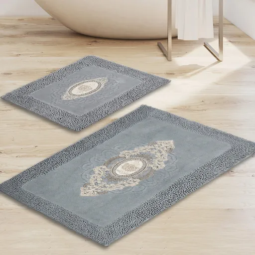 Set covorase de baie, L'essentiel Maison, Aln_E4_303, Gri