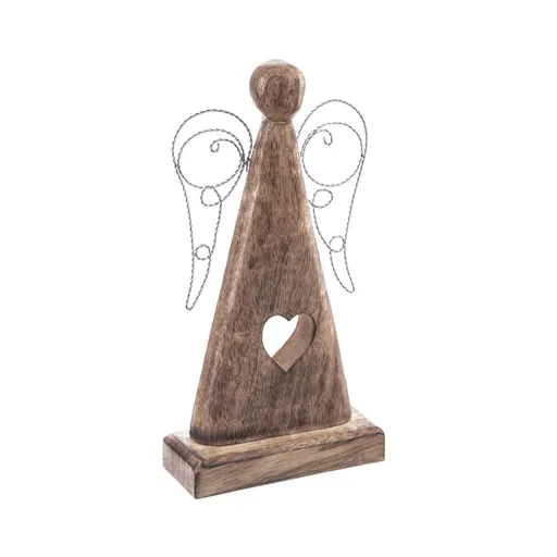 Înger din sârmă de mango cu aripi 26 cm