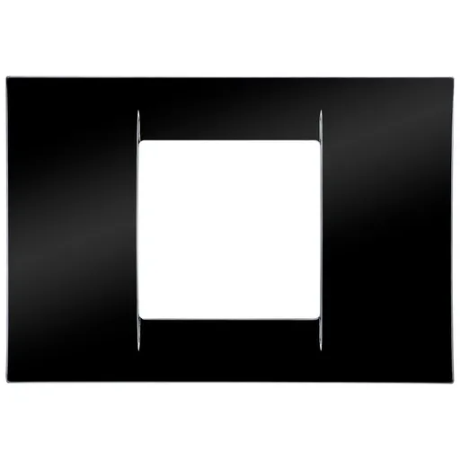 Rama ornament 2 module Gewiss System Virna GW22112, negru toner