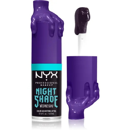 NYX Professional Makeup Wednesday Mystery Lip Oil ulei pentru buze culoare 01 Nightshade 4.8 ml