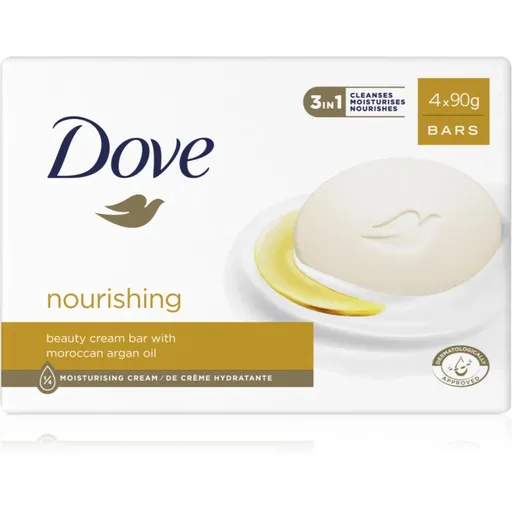 Dove Nourishing Argan sapun cremos pentru spalare 4x90 g