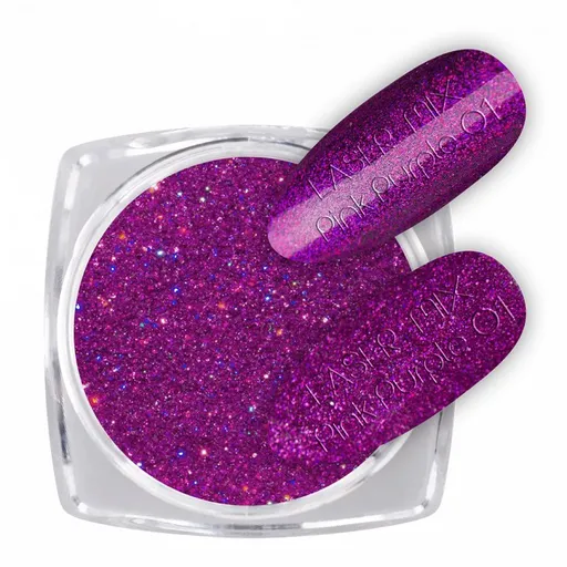 Glitter Laser Mix Pink Purple - Nr. 01
