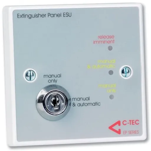 Unitate de stare tip economy C-TEC EP211 cu comutator de operare cu cheie si LCD pentru afisearea starii