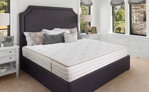 Saltea Premium Organic Cotton Pocket Memory 7 Zone de Confort 90x190 cm, H 26 cm