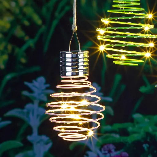 Lumină suspendată solară Spirală