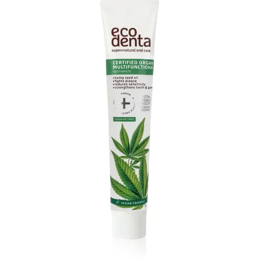 Ecodenta Certified Organic Multifunctional with Hemp pastă de dinți naturală 75 ml