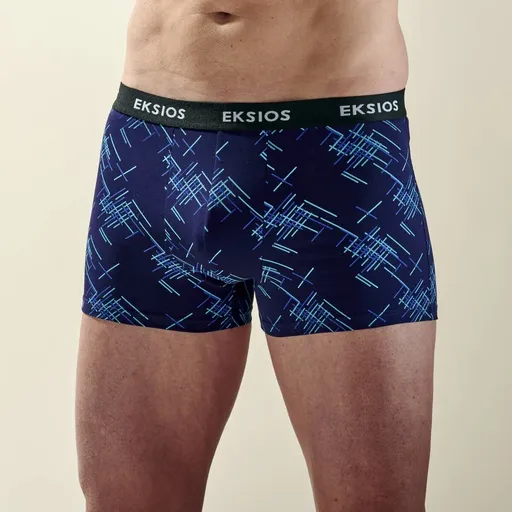 Set de 4 boxeri Eksios cu talie elastică