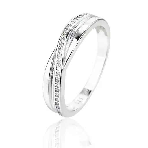 JVD Inel din argint cu zircon SVLR1299XJ6B 58 mm