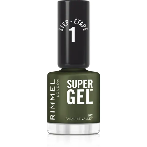 Rimmel Super Gel gel de unghii fara utilizarea UV sau lampa LED culoare 102 Paradise Valley 12 ml