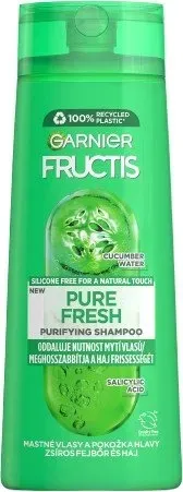 Garnier Șampon fortifiant pentru păr gras Fructis (Pure Fresh Strengthening Shampoo) 400 ml