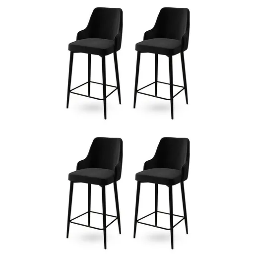 Set de scaune de bar Enox Anthracite, 4 buc., antracit, 4 buc