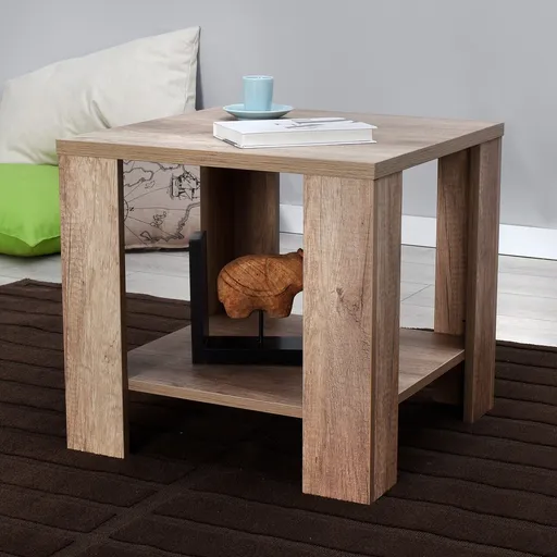 Masuta de cafea, Hanah Home, Shp-550-Tt-1, 50x48x50 cm, Grej