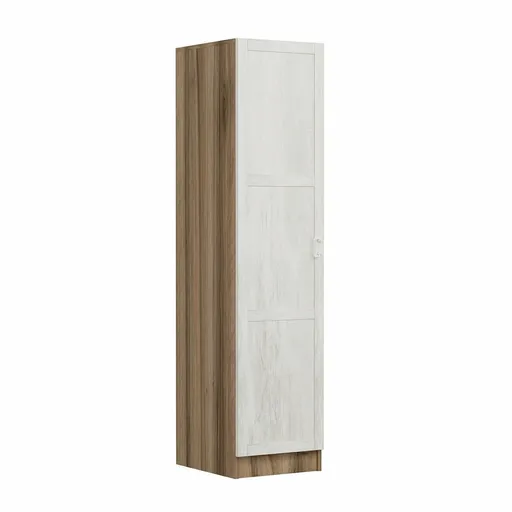 Dulap pentru haine, Hanah Home, Minar Kale, 45x210x52 cm, Alb / Dore