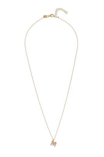 Alisia Colier placat cu aur cu perle Swarovski "M" AL4258.01.913