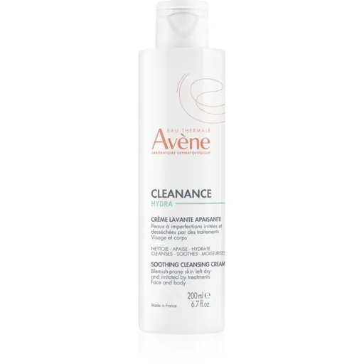 Avène Cleanance Hydra crema de curatare cu efect de calmare pentru piele uscata si iritata in urma tratamentului antiacneic 200 ml
