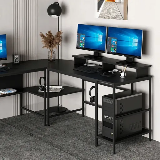 Birou, Hanah Home, Greta Matte, Negru