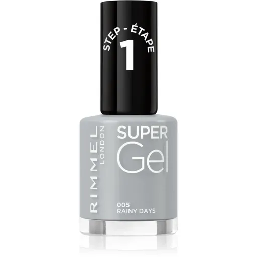 Rimmel Super Gel gel de unghii fara utilizarea UV sau lampa LED culoare 005 Rainy Days 12 ml