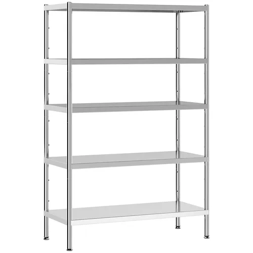 HOMCOM Raft de Bucătărie cu 5 Nivele din Oțel Inoxidabil 201, Argintiu | Aosom Romania