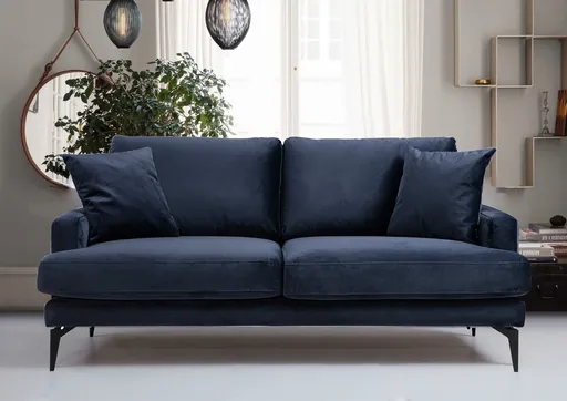Canapea 2 locuri, Atelier del Sofa, 560ARE1505, Albastru navy