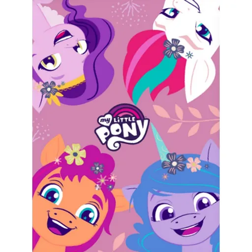 Carbotex Pătură pentru copii My little Pony Ponei jucăuși, 110 x 140 cm