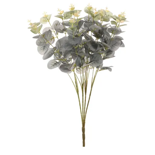 Eucalipt artificial în buchet, culoare verde, 30 x47 cm