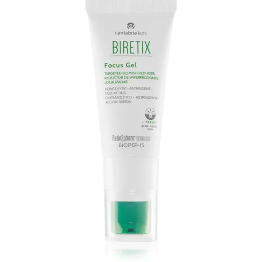 Biretix Treat Focus Gel gel hidratant cu efect de calmare pentru tenul gras, predispus la acnee 15 ml