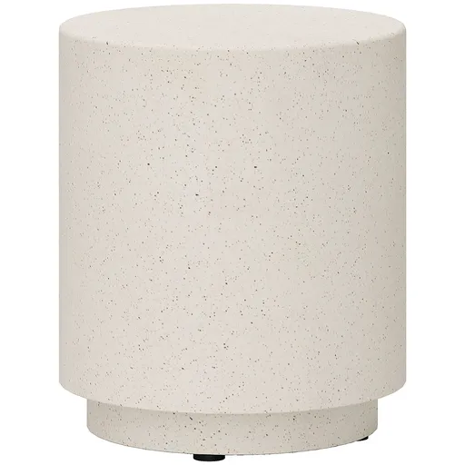 HOMCOM Masă laterală cu aspect beton 37 cm x 37 cm x 43 cm Pulbere anorganică de minereu Gri | Aosom Romania