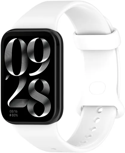 4wrist Curea din silicon pentru Xiaomi 9 Pro și 8 Pro - White
