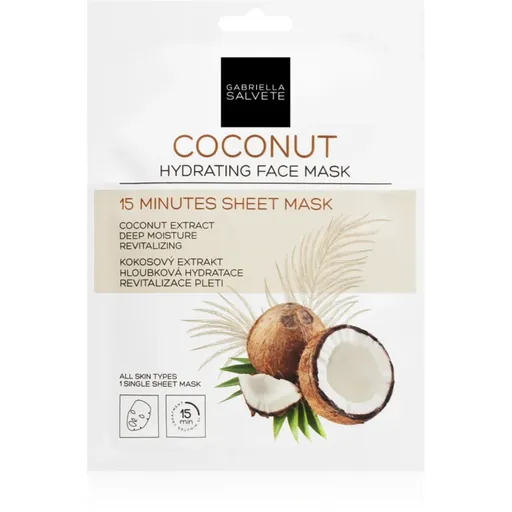 Gabriella Salvete Face Mask Coconut mască textilă hidratantă 1 buc