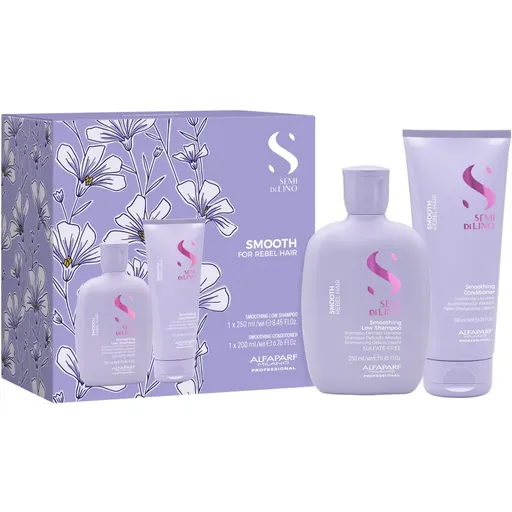 Alfaparf Milano Semi di Lino Smooth Kit set pentru par indisciplinat