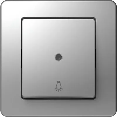 Ekonomik Buton Simplu 1P 10A IP20 Argintiu, TEM Modul TEM-SE11ESTI51-B