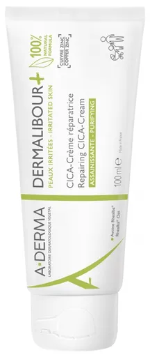 A-DERMA Cremă reparatoare Dermalibour+ (Repairing CICA-Cream) 100 ml