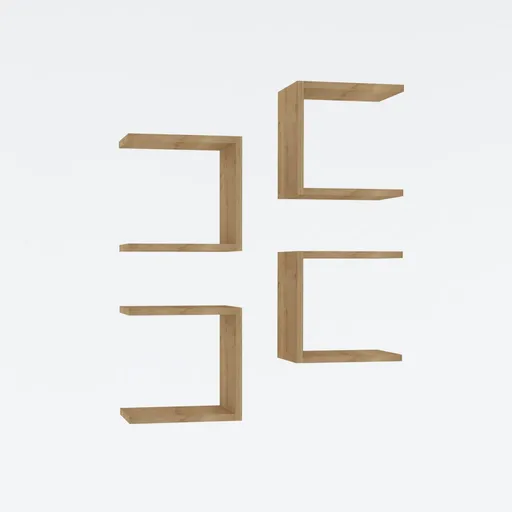 Raft Base Sapphire Oak, 4 buc., naturală