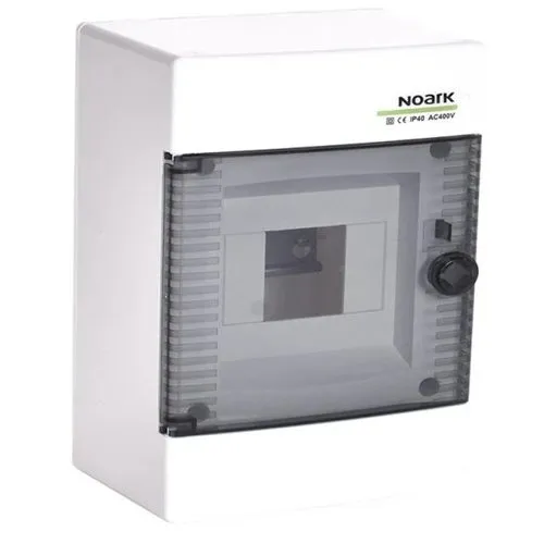 Cofret de distributie din plastic, Noark 110815 PNS 4T montare aparenta, usa tranparenta, IP40, 1 rand, 4 module