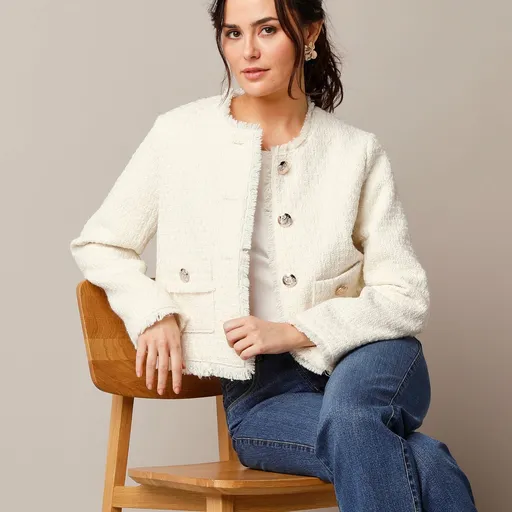 Jachetă scurtă din tweed