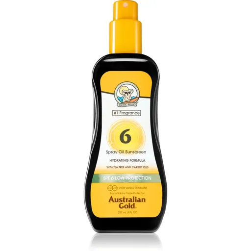 Australian Gold Spray Oil Sunscreen spray cu ulei pentru corp protectie solara SPF 6 237 ml