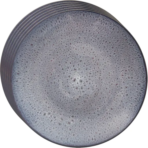 Orion Set de farfurii ceramice adânci Glaze violet 27 cm, 6 buc., mov