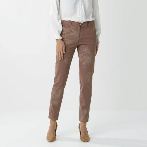 Pantaloni Chino cu imprimeu paisley