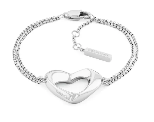 Calvin Klein Brățară dublă din oțel Inimă Enchanting 35000758