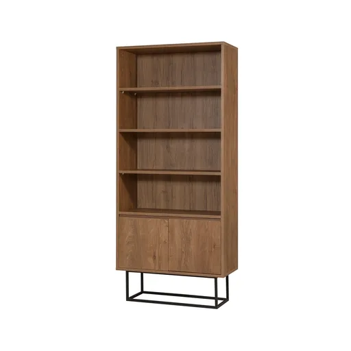 Bibliotecă Rea Black and Walnut
