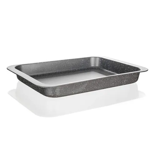 Tavă de copt adâncă Banquet cu suprafață antiaderentă Granite, 36,5 x 27 x 4,5 cm